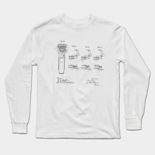 Gun recoil VINTAGE PATENT DRAWING Long Sleeve T-Shirt